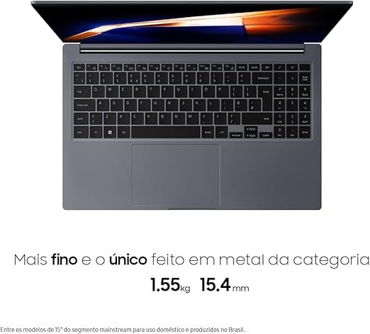 Samsung Galaxy Book4 Intel® Core™ i5-1335U, Windows 11 Home, 8GB, 512GB SSD, Iris Xe, 15.6'' Full HD LED, 1.55kg*. - Imagem 5